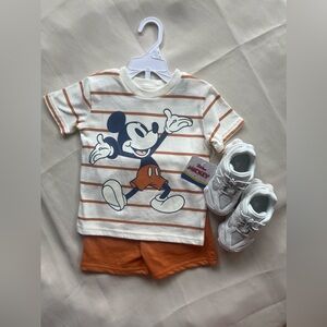 Mickey shirt and short set